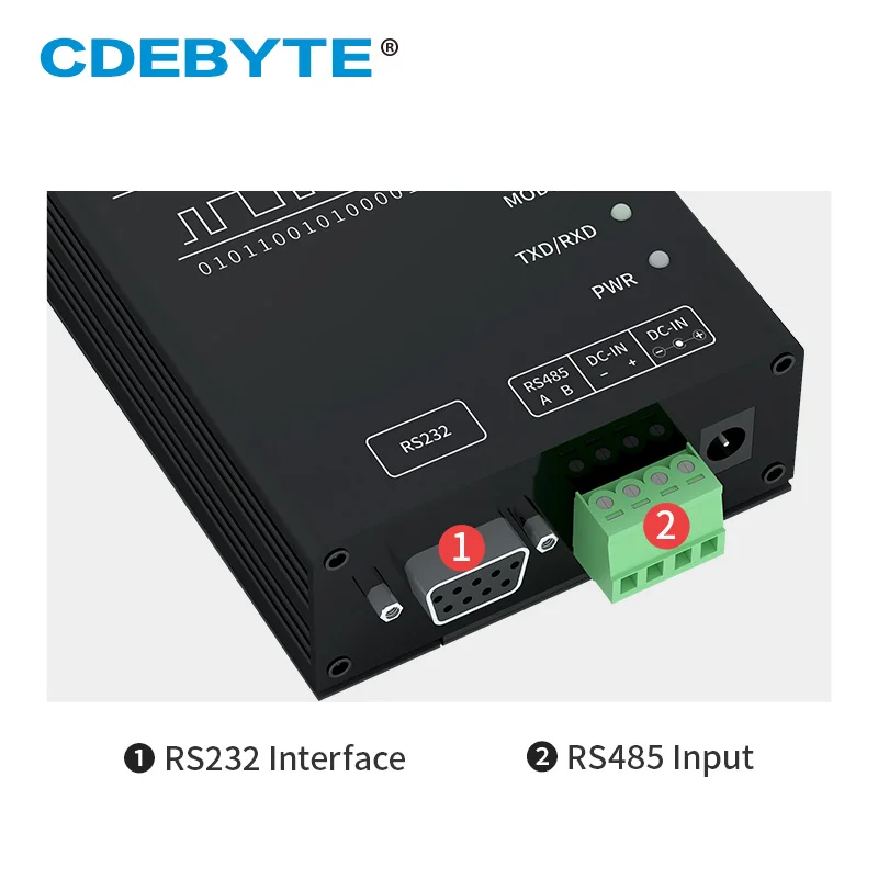 LoRa modul SX1262 SX1268 433MHz Transceiver Data nirkabel 1W 10km jarak jauh RSSI LBT CE FCC RoHs Modem E90-DTU(400SL30P)