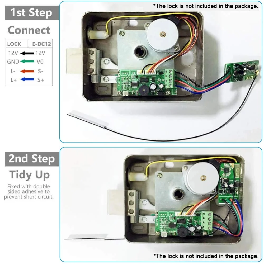 eWelink WiFi Smart Switch 12V DC Wifi Relay Electronic Lock Module APP Control Smart Lock Module Works Alexa Google Home  IFTTT