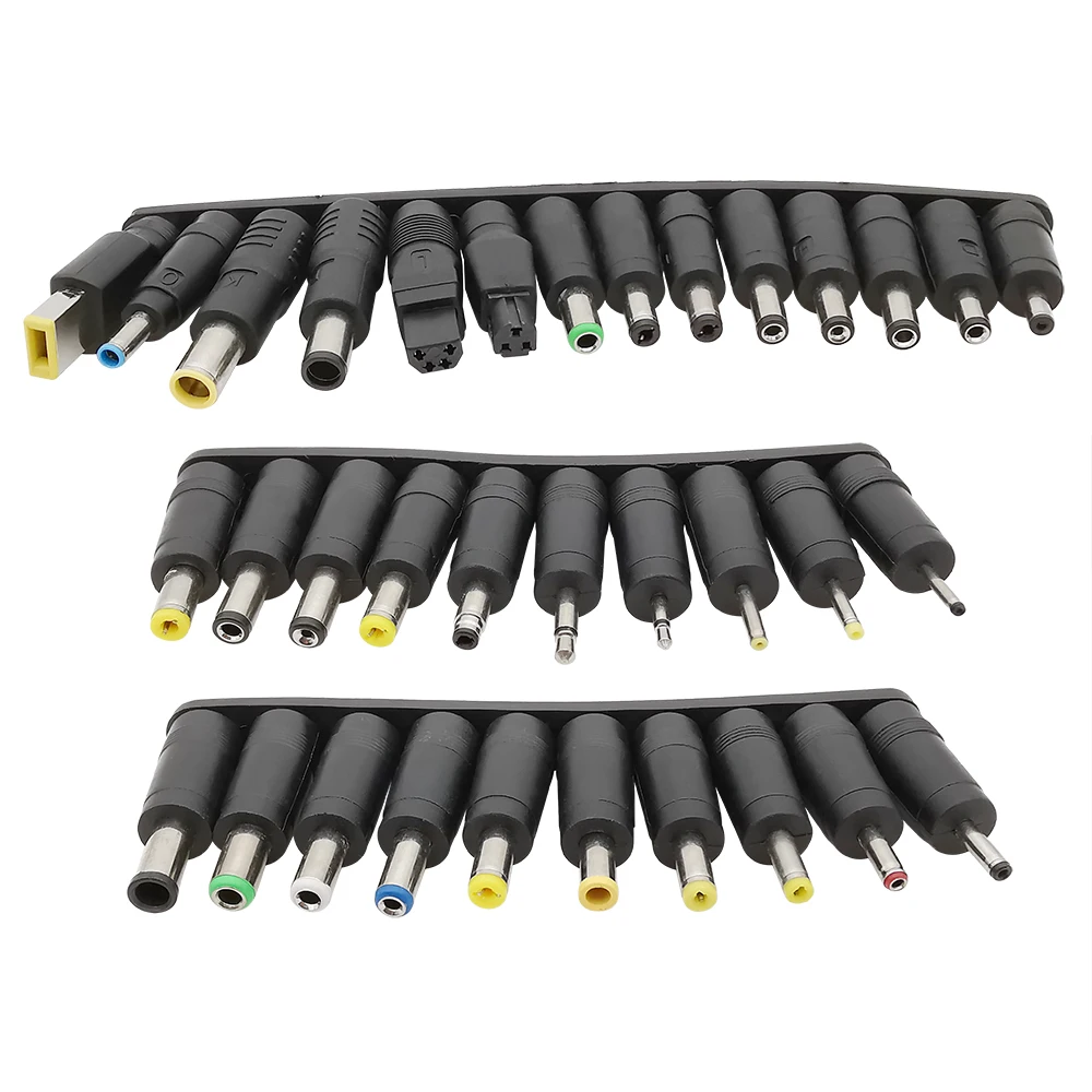 34Pcs Laptop DC AC Power Adapter Universal Tips DC Poweres Connector Set for Lenovo Thinkpad Power Supply Plug Jack Kits