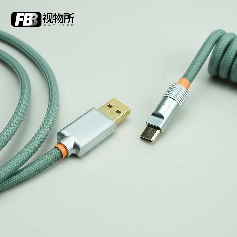 FBB Cables Customized IQUNIX Avocado F96 Customized Mechanical Keyboard Data Cable Weaving for GMK Theme SP Keycap Line Type C