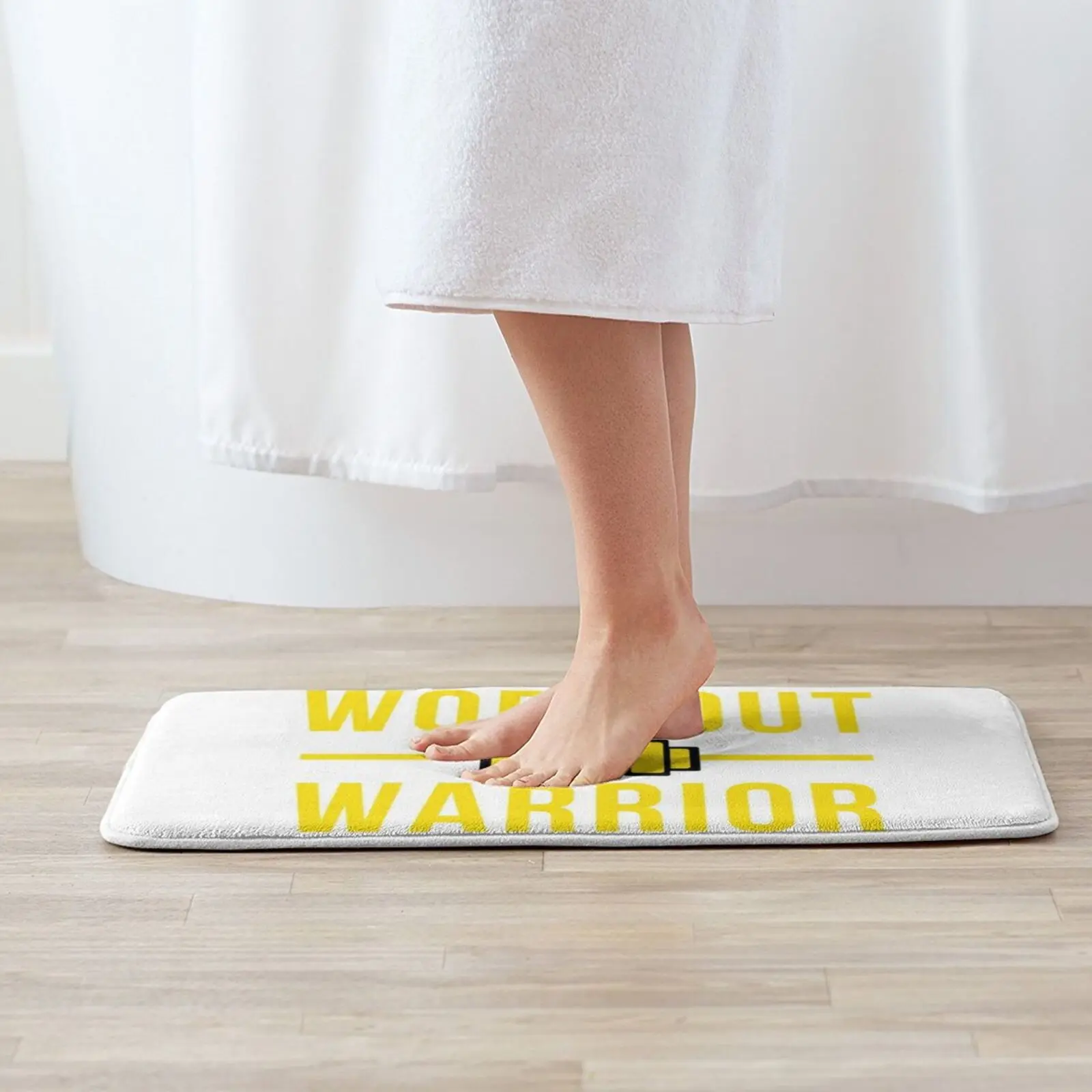 Workout Warrior Soft Cushion Home Carpet Door Mat Car Rug Workout Training Fitness Strong Bodybuilding Gym Lifting Gamer Geek