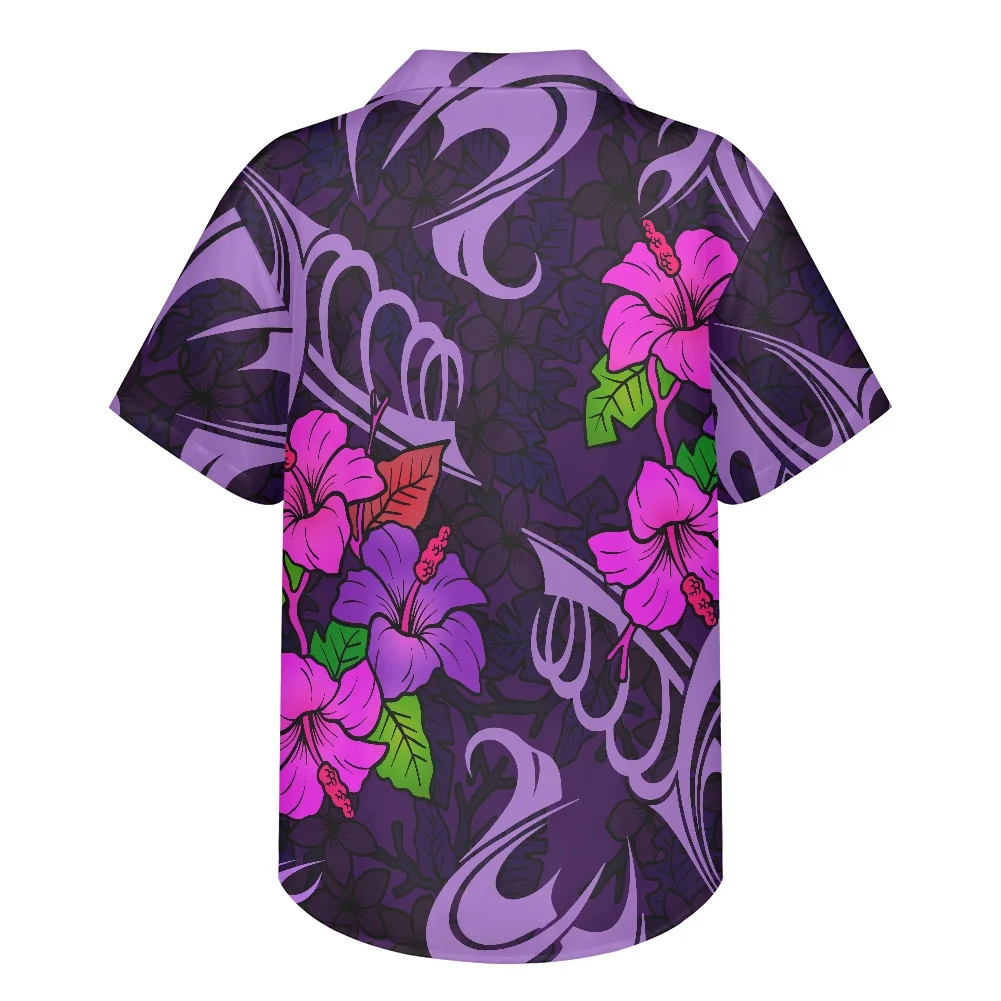 HYCOOL Cheap Hawaiian shirt man Polynesian Tribal Hawaii Floral Pattern Men's clothing nEW 2022 Fashionable Clothing for Male