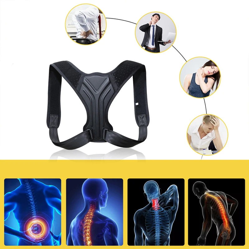 Back Posture Corrector Adjustable Belt High Elastic Corrector Relieve Pain Posture Straps Clavicle Support Brace Back Support