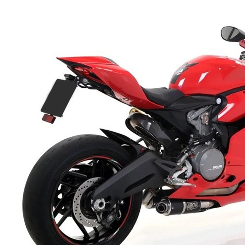 يصلح ل Ducati 899 959 1199 Panigale 1299 Panigale 2015-2022 لوحة ترخيص حامل قوس الذيل الخلفي مرتب الحاجز مزيل عدة #6