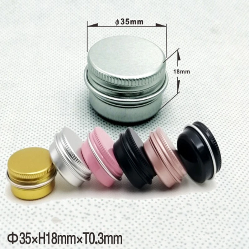 5000pcs/lot 10g Metal Storage box 10ml Aluminium Tins Jars Lip Balm Containers Empty Jars Screw Top Tin Cans 6 colors