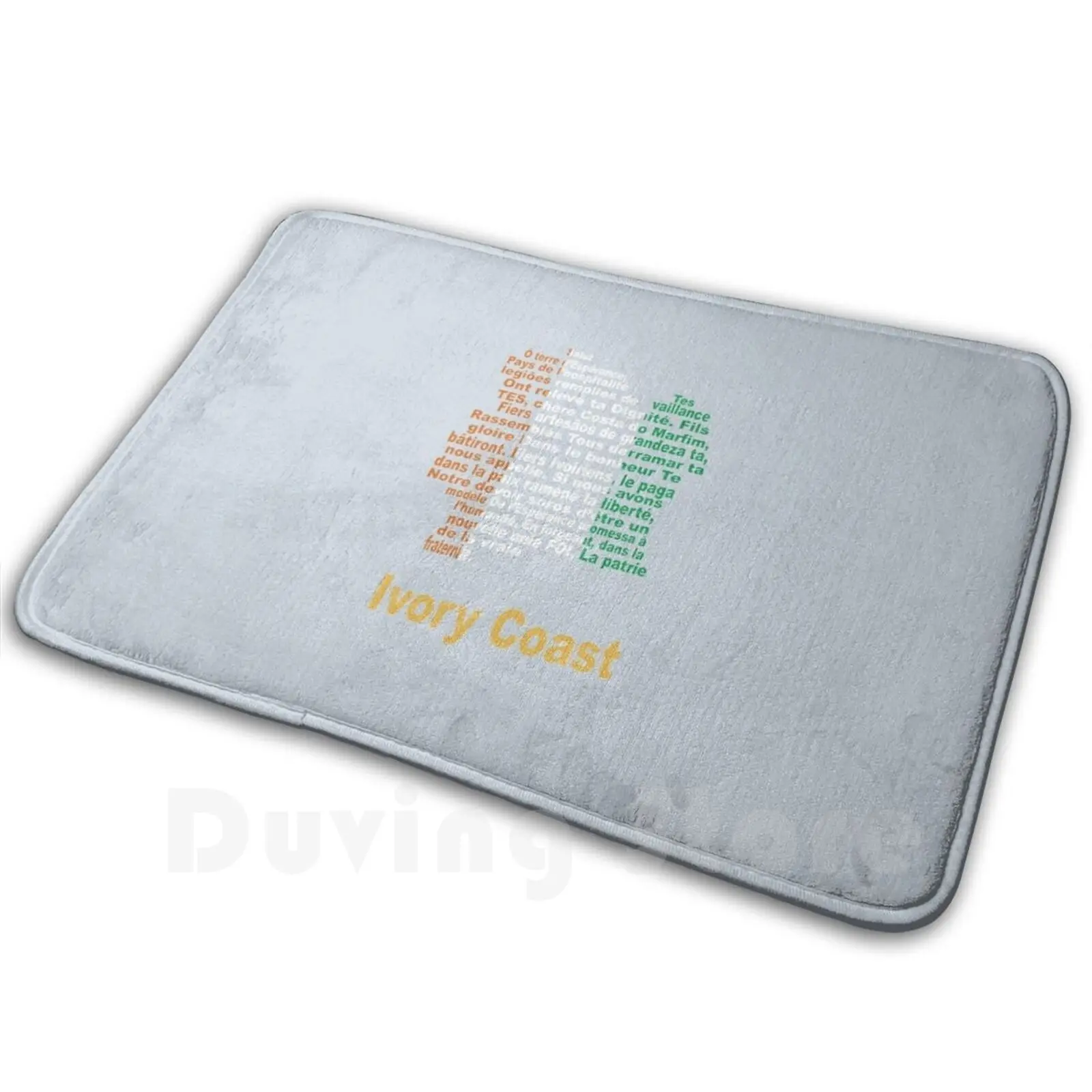 Anthem Map Flag Ivory Coast Soft Non-Slip Mat Rug Carpet Cushion Ivory Coast Alassane Ouattara Yamussucro Abidj ?