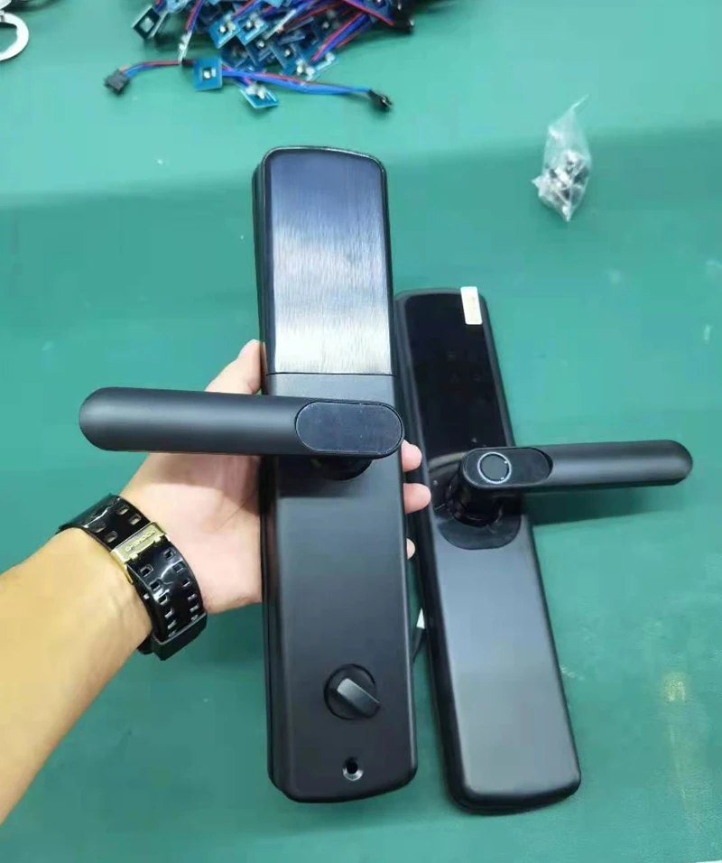 TTlock App بصمة قفل ذكي Tuya واي فاي Fechadura قفل بكلمة مرور IC-بطاقة الأمن الباب الأمامي قفل إلكتروني 6068 قفل الجسم