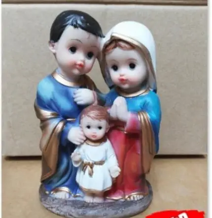 Jesus Luther gave grace to Fatima Virgin Mary Joseph Like a Christian Catholic Figure Statue art Sculpture Crafts