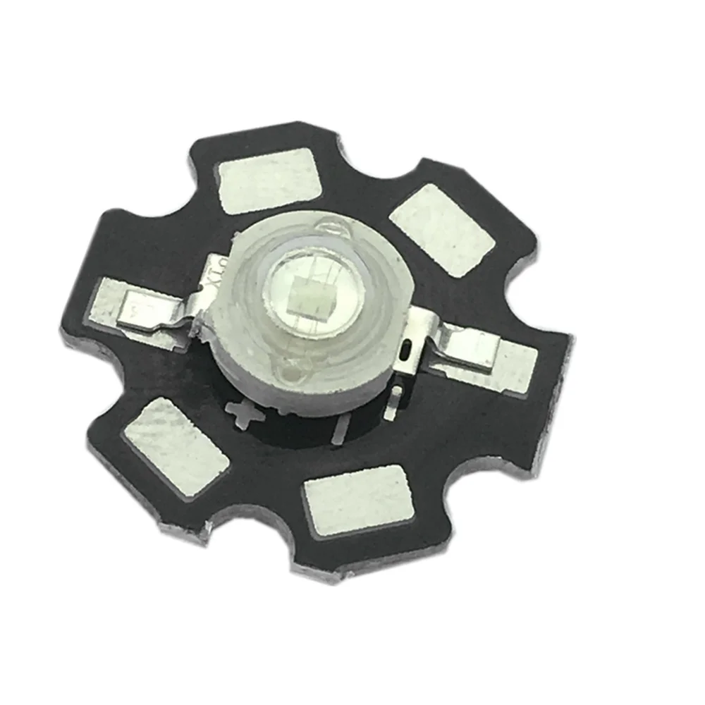 100PCS 3W Royal Blue 445-450NM High Power LED Emitter 700mA with 20mm Star Base for Plant Grow/Aquarium