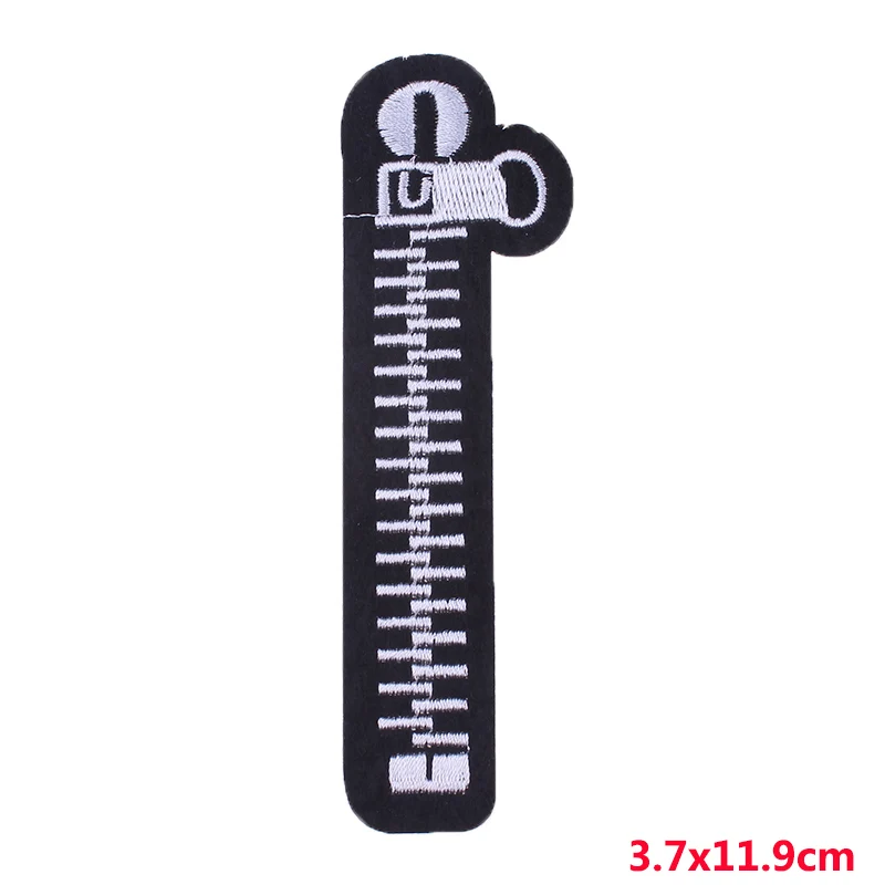 Pulaqi 10PCS Hippie Patch Zipper Wholesale Patches Iron On Patches For Clothing Punk Stripe Wholesale Dropship Custom Patch