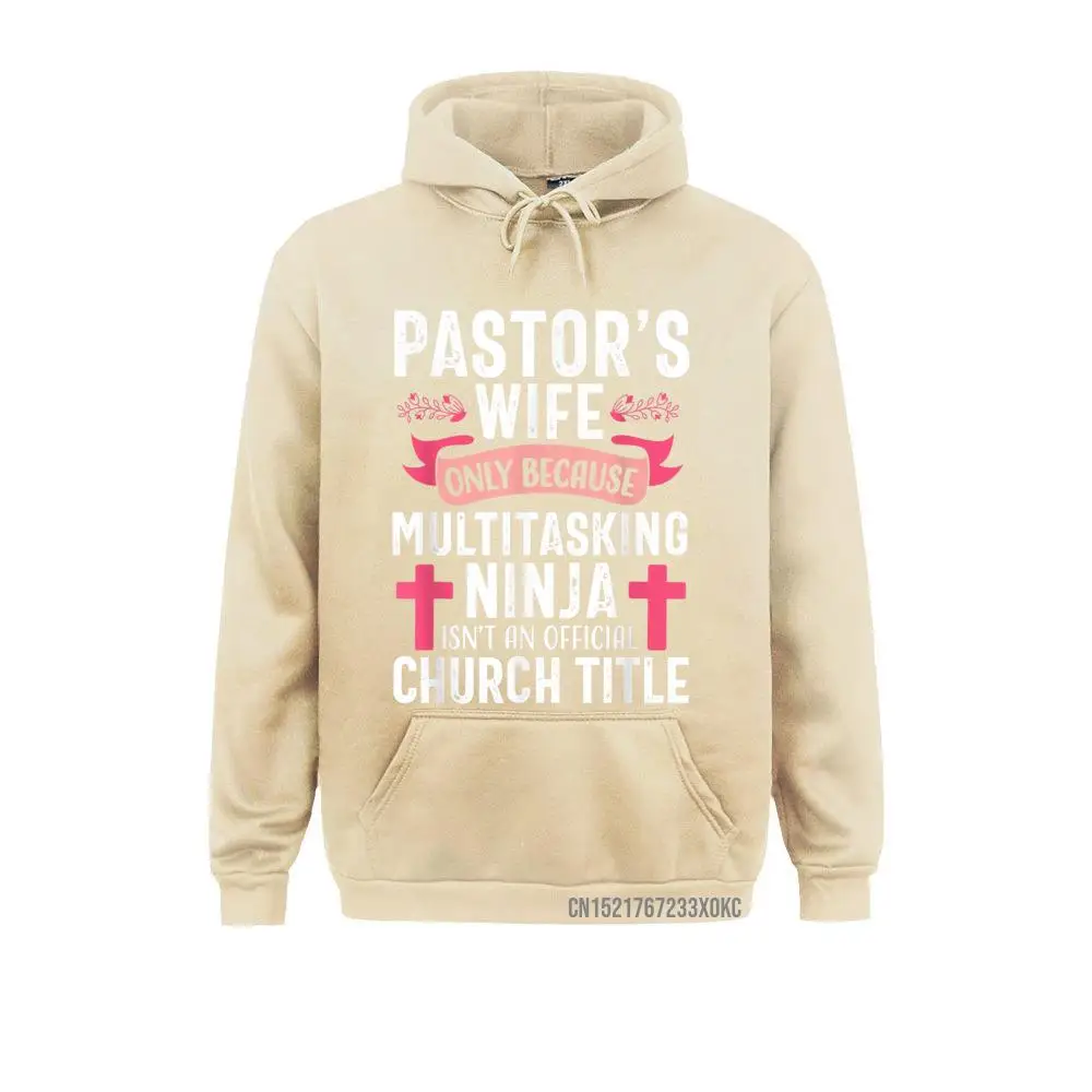 Pastor ภรรยา Funny Ninja Christian Church Appreciation ของขวัญ Hoodie Hoodies เสื้อผ้าฤดูใบไม้ร่วงแฟชั่น Mens เสื้อ Gothic