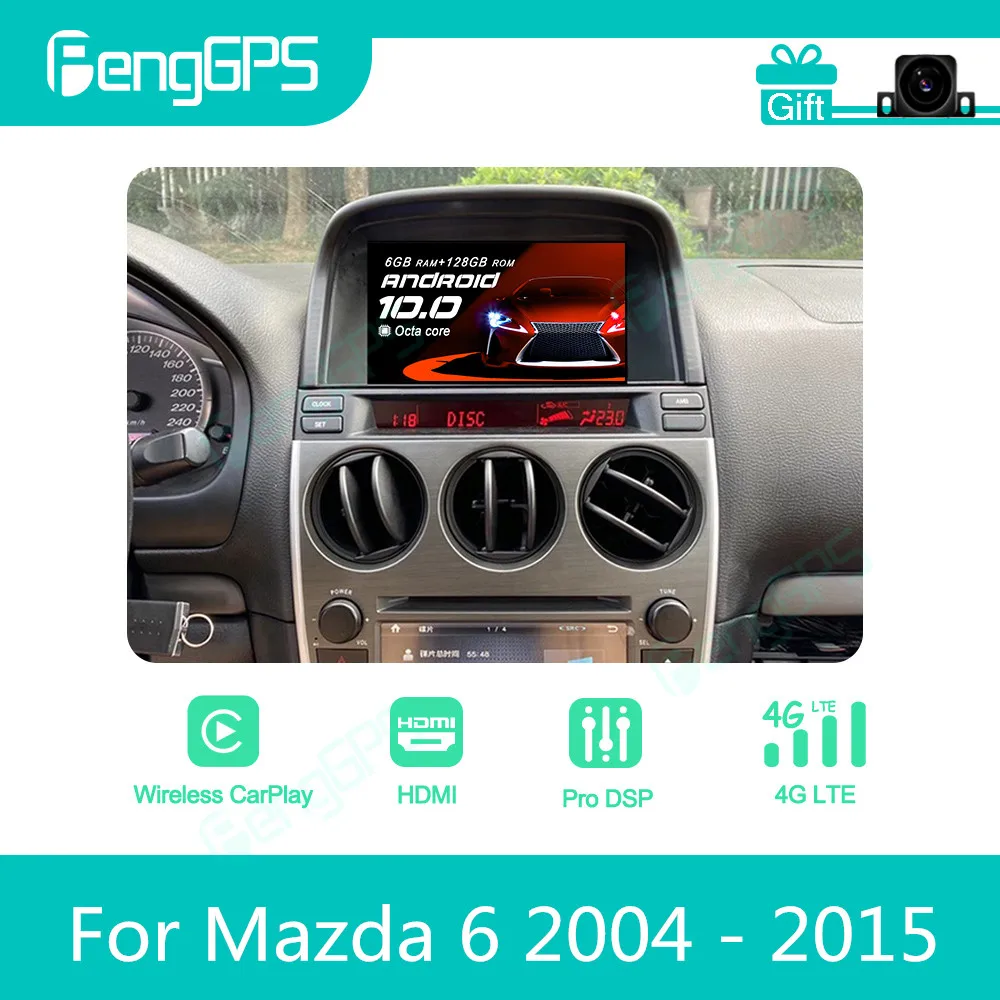 For Mazda 6 2004 - 2015 Android Car Radio Stereo Autoradio 2Din Multimedia Player GPS Navi Unit Touch Screen Display