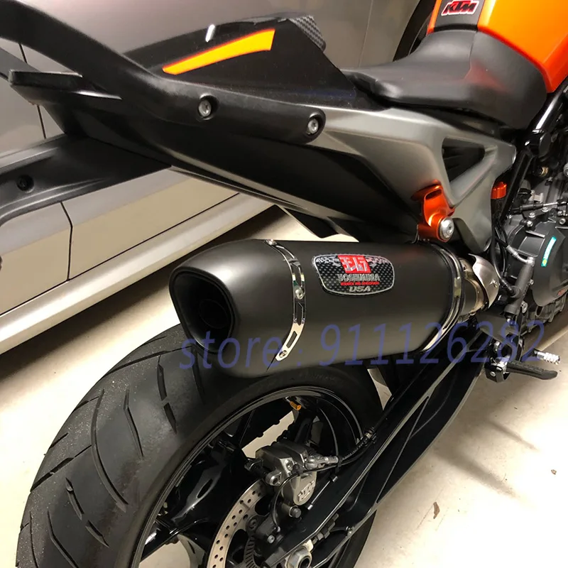 51mm Universal Motorcycle Yoshimura R77 570mm Exhaust Escape Modified 470mm  Muffler DB Killer For GSX-S 750 S1000RR DUKE 790 R1