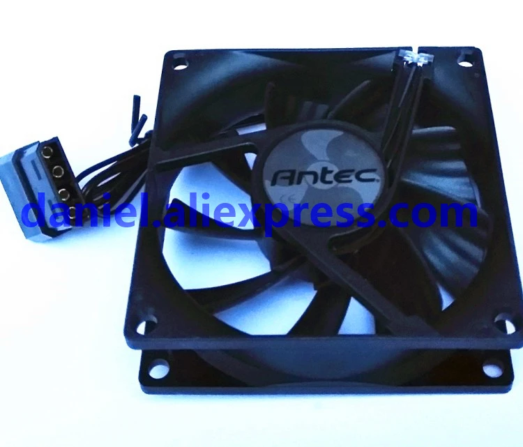 Antec 8cm 8025 chassis power supply fan 2 line hydraulic large 4P head 12V 0.07A 9 leaf mute view 3