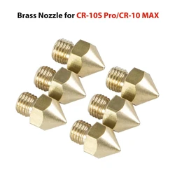 CREALITY CR-10S Pro/ V2/CR-10 MAX 3/5PCS Brass Nozzle 0.2/0.4/0.6/0.8/1.0MM For CR-10S Pro/CR-10 MAX 3D Printer