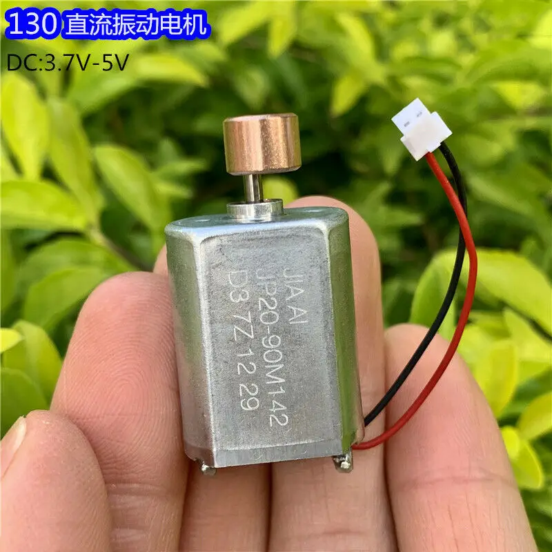 Small 130 Vibrating Motor Strong Vibration DC 3.7V-5V 10000RPM High Speed for Toy/ Massager/ Frog Farming