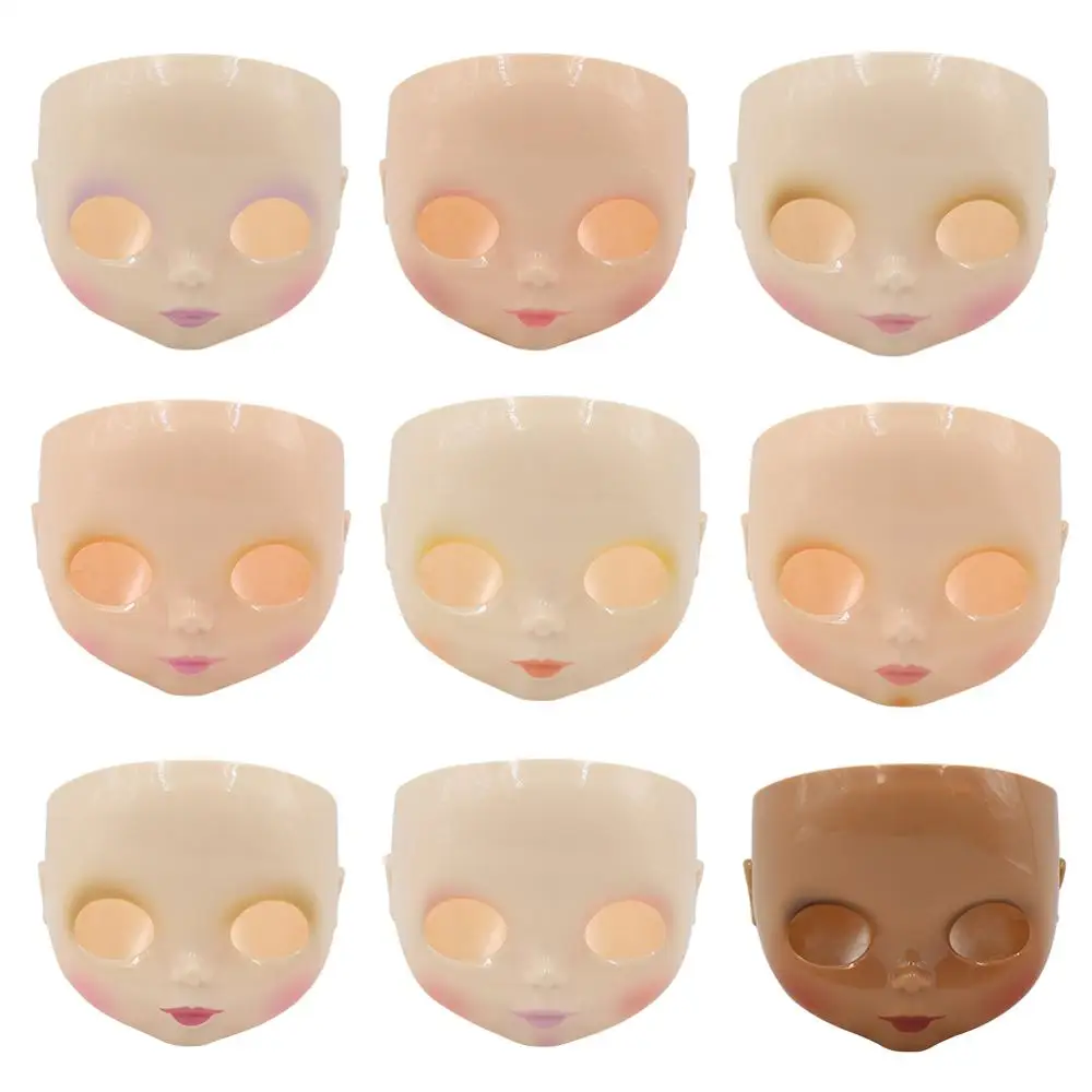 ICY DBS Blyth Doll Face DIY 5PCS including faceplate, backplate and screws for custom doll shiny face