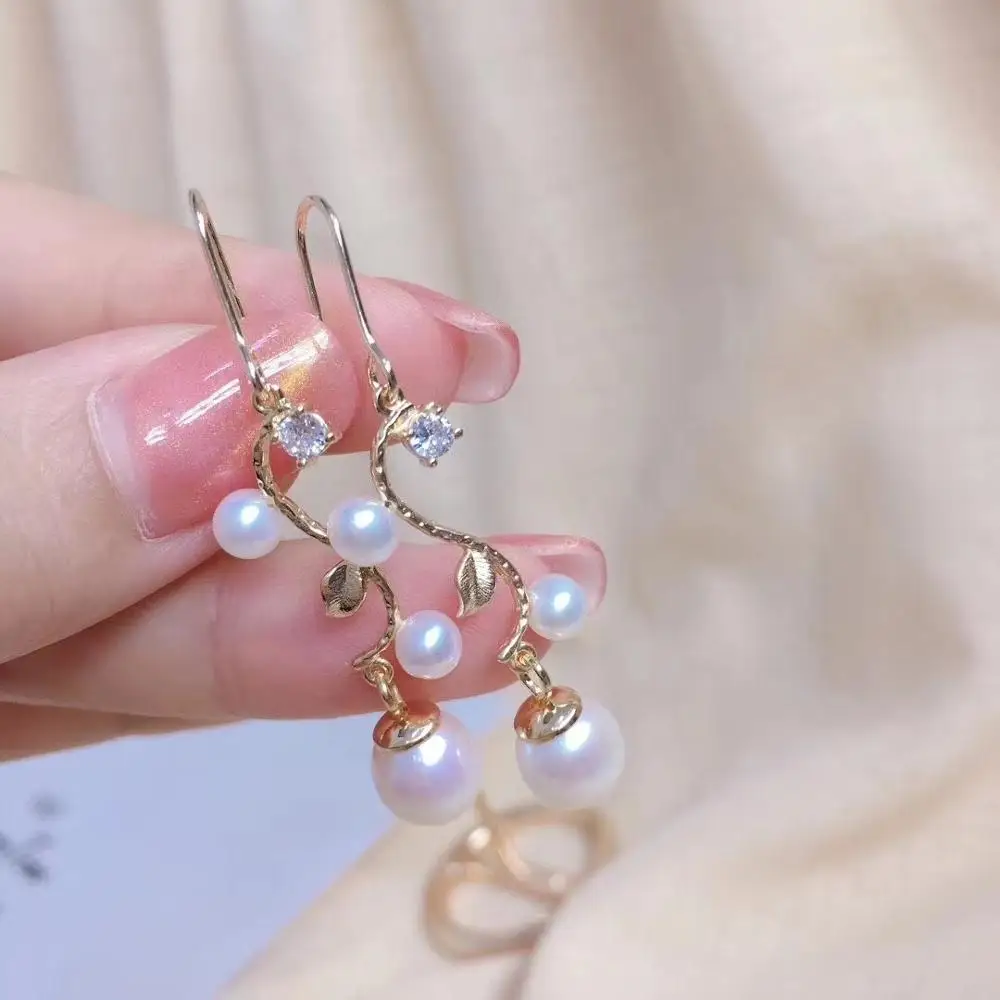 

Flower 925 Sterling Silver Earrings Mountings Findings Base Mountings Jewelry Parts Accessories for Pearls Beads Jade Crystal