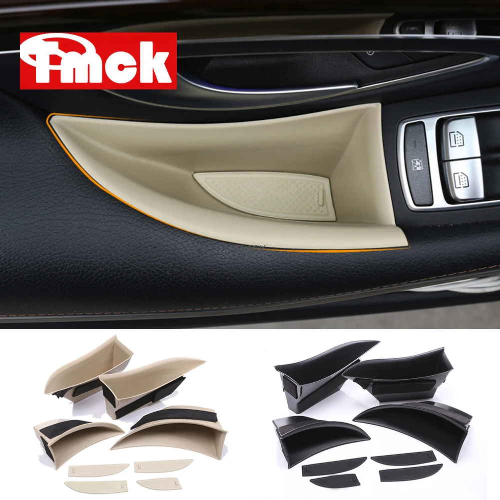 For Mercedes Benz W222 S Class S300 S320 S350 S400 2014-2020 Car Front+Rear Door Storage Box Phone Card Organizer Tray Holder