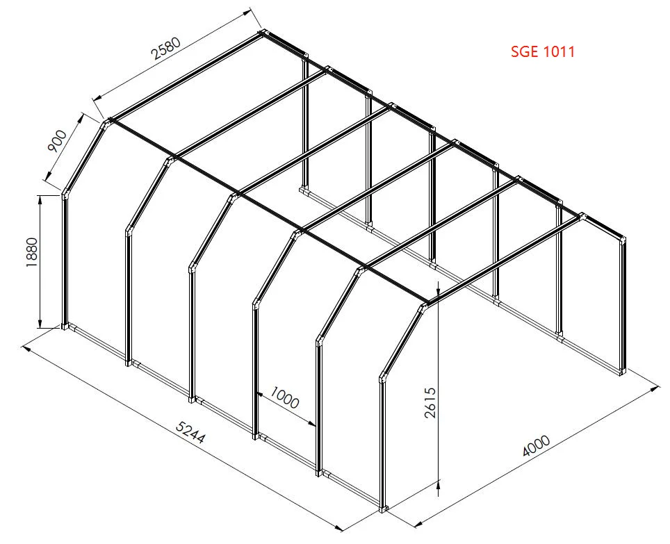 SGE1011 Neutral white  6 lamp t8 fluorescent lights industrial high bay fixture with PIR