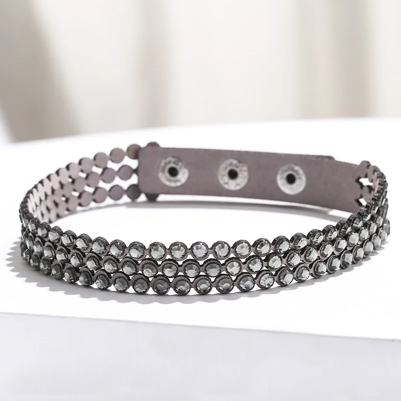 HOCOL New Crystal Leather Bracelets for women Wrap Multilayer Rhinestone Bracelet femme Love Bracelet Jewelry Christmas gift Za