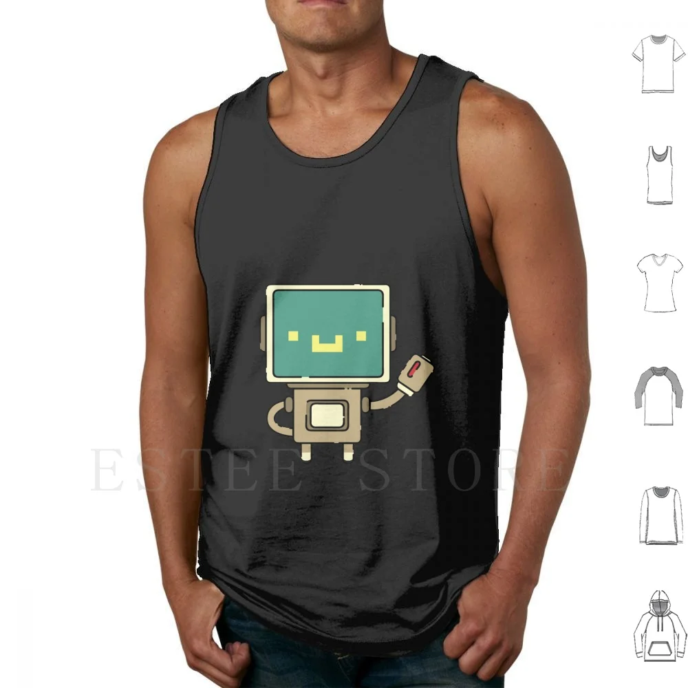 Enter The Gungeon Robot Tank Tops Vest Sleeveless Robot Enter The Gungeon Indie Game Games Video Games Roguelike