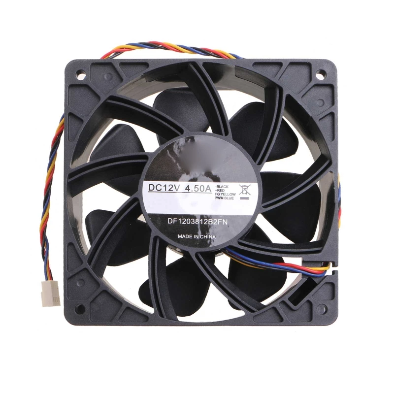 Para avalon miner 1066 ventilador de refrigeração 120mm 12cm de alta velocidade fluxo de ar cfm poderoso df1203812b2fn 12v 7000r duplo rolamento de esferas