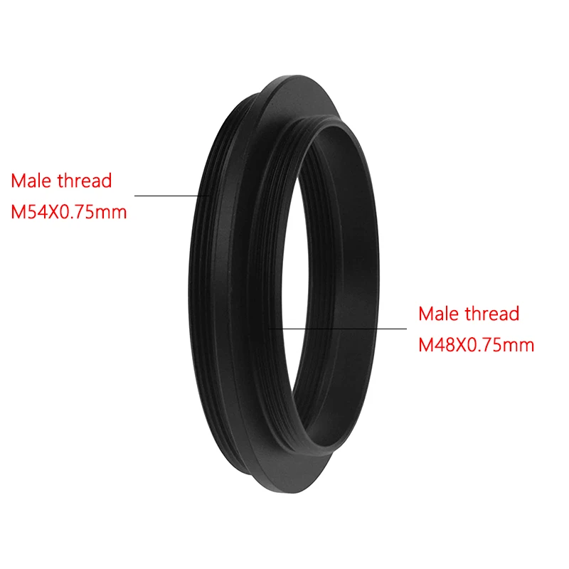 StarDikor M48 To M54 M48X0.75 Male thread to M54X0.75 Male thread Telescope Adapter Ring Aluminium Alloy