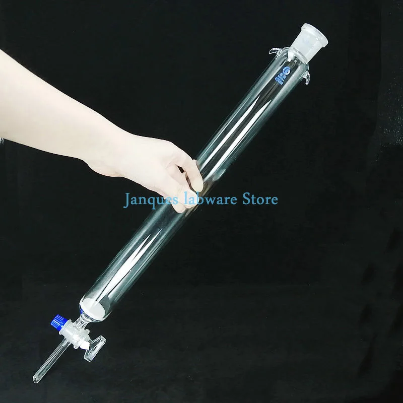 1pcs Caliber 24# Chromatography Column with Glass Piston,Sand Core Glass chromatography Column with standard mouth