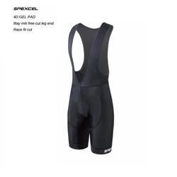 Spexcel alta qualidade clássico bib shorts de corrida bicicleta parte inferior ropa ciclismo bicicleta calças 4d almofada gel itália pinças silício na perna