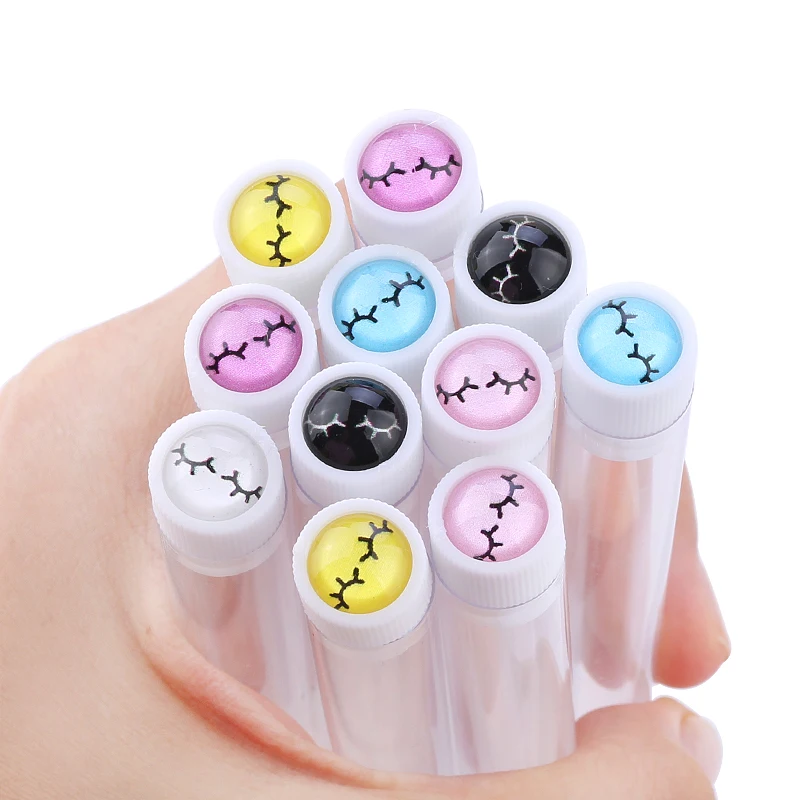 100Pcs Wimpern Pinsel Rohre Wiederverwendbare Lash Mascara Wands In Rohre Augenbraue Applicatos Staub-proof Lagerung Wimpern Verlängerung liefert – Detail 6