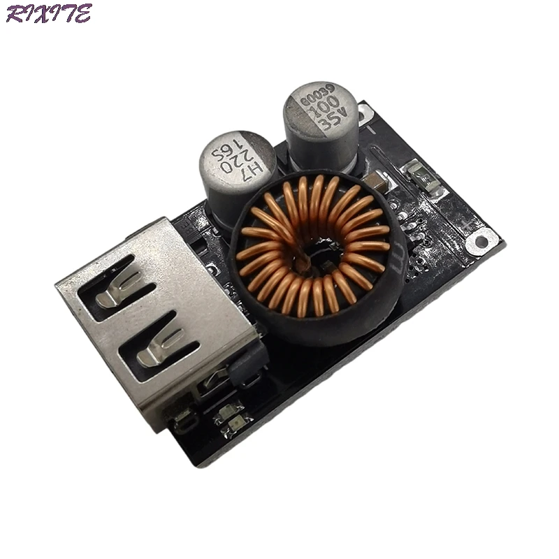 Módulo step-down usb dc 12v 24v para qc3.0, placa de carregamento rápido de celular para apple huawei fcp