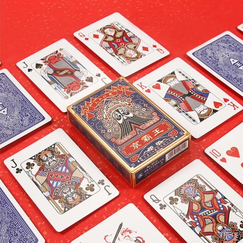 Estilo chinês peking ópera cartões de poker cultura tradicional chinesa jogo de tabuleiro cartas de jogo