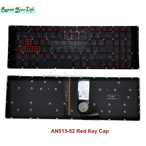 AN515-52 teclado para ordenador portátil LA teclado retroiluminado español para Acer Nitro 5 AN515-51 53 AN515-31 AN515-41 42 LG5P-A52BRL A50BRL A53BRL