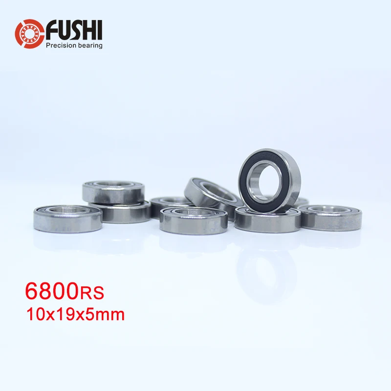 6800RS 6804RS 6801RS 6803RS Bearing 10PCS Slim Thin Section Deep Groove Ball Bearings 6800 6804 6801 6803 2RS