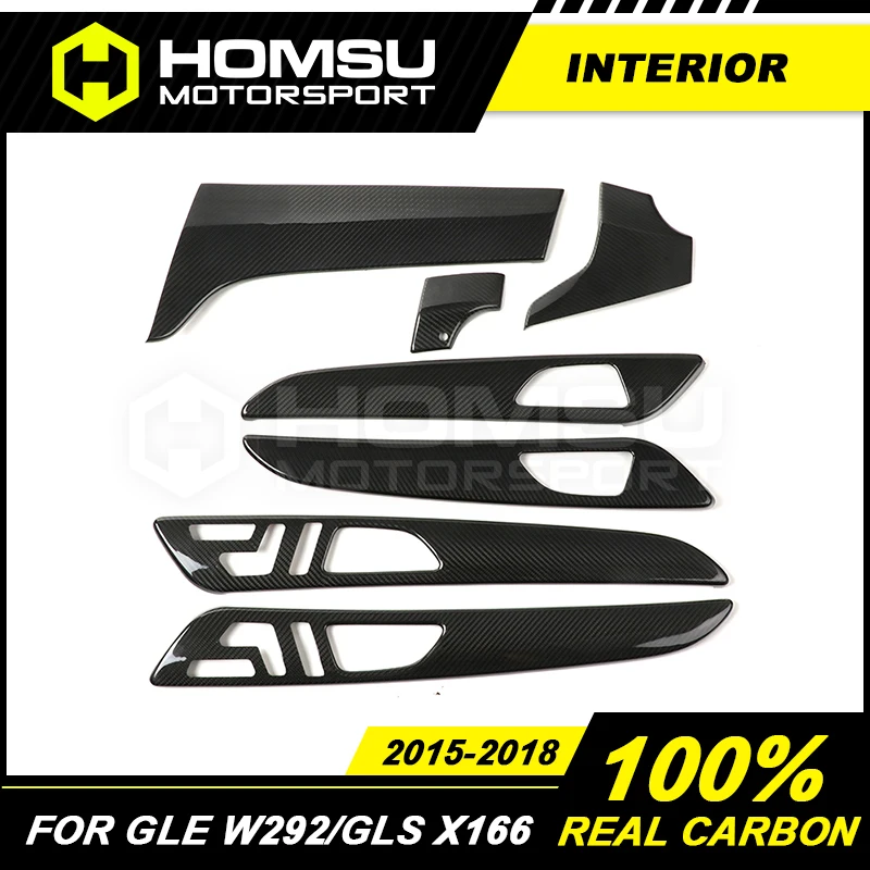 

Replacement Real Carbon Fiber Interior Trim Door panel Trim For Benz GLE Class W292 w166 GLS Class X166 Year 2016 2018 2017