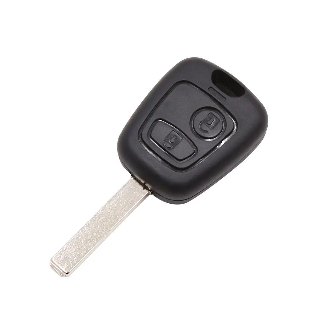 X Autohaux Auto 2 botones sin cortar insertar llave Fob funda carcasa de Control remoto accesorios de coche para Peugeot 106 107 206 207 306 307