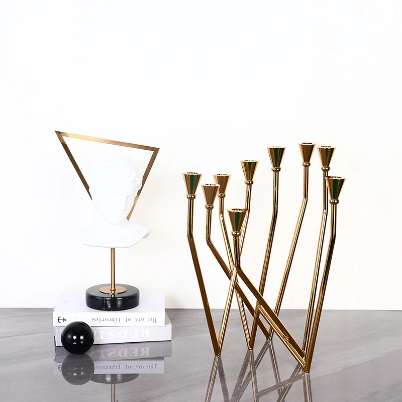 Our Factory Direct Selling Modern Creativity Messy Beauty Metal Candlestick