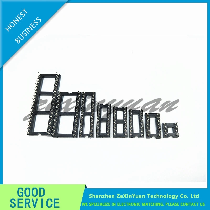 10PCS Round Hole IC Socket ช่องเสียบ DIP 6 8 14 16 18 20 24 28 Pin ซ็อกเก็ต DIP6 DIP8 DIP14 DIP16 DIP18 DIP20 DIP24 DIP28 DIP-8