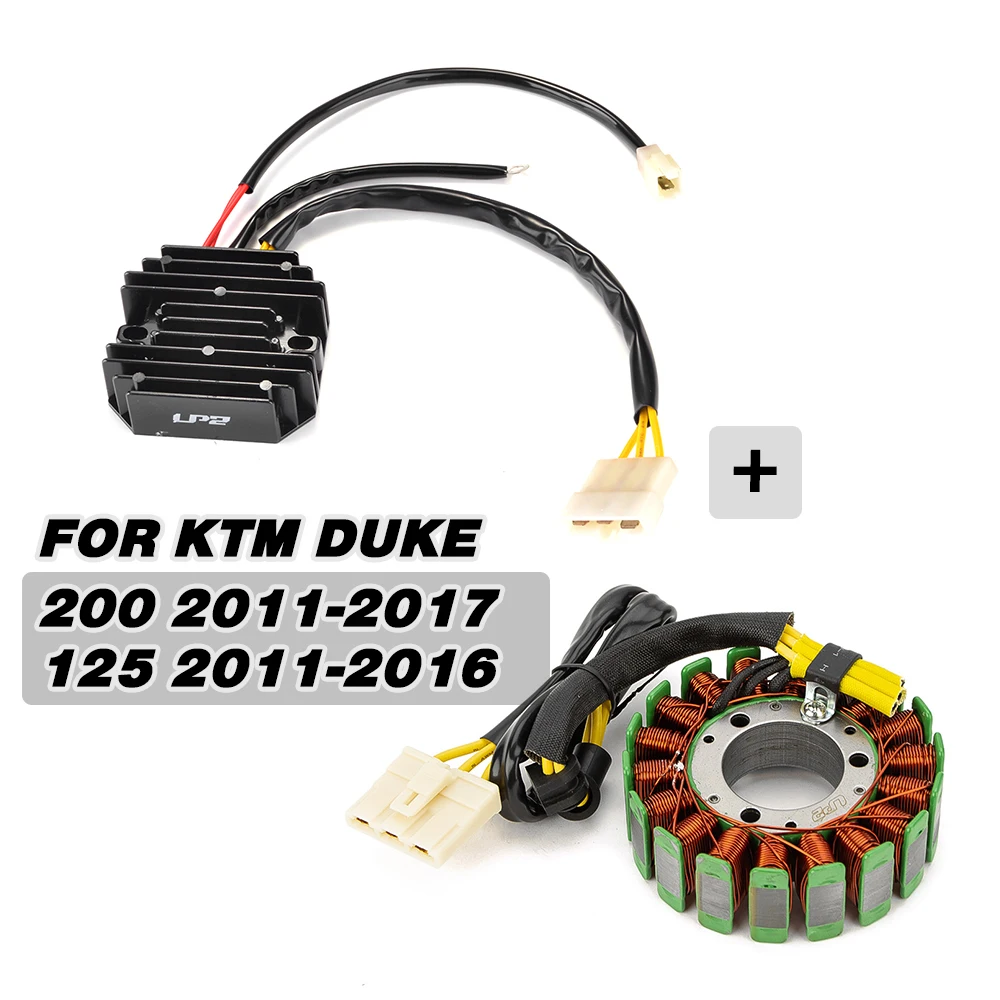 Motorcycle Generator Stator Coil+Voltage Regulator Rectifier Kit For KTM Duke 125 200 Duke 2011 2012 2013 2017 2015 2016