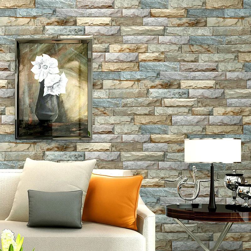 3D Marble Wallpaper Art Stone Stone Stone Simple Modern TV Background Wall Stereo Brick Brick Pattern Wallpaper