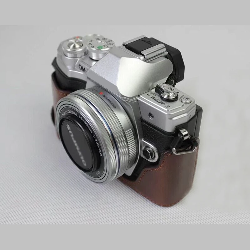 Женская задняя крышка для фотоаппарата Olympus из искусственной кожи EM10III чехол Mark III EM10 III