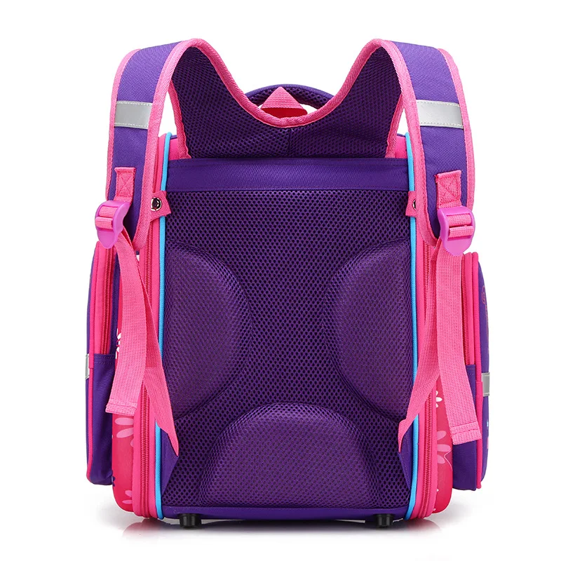 NEW Fashion Girls Cartoon Cat Waterproof School bags For Kids 1-5 Grade Children Orthopedic School Backpacks Mochila Escolar