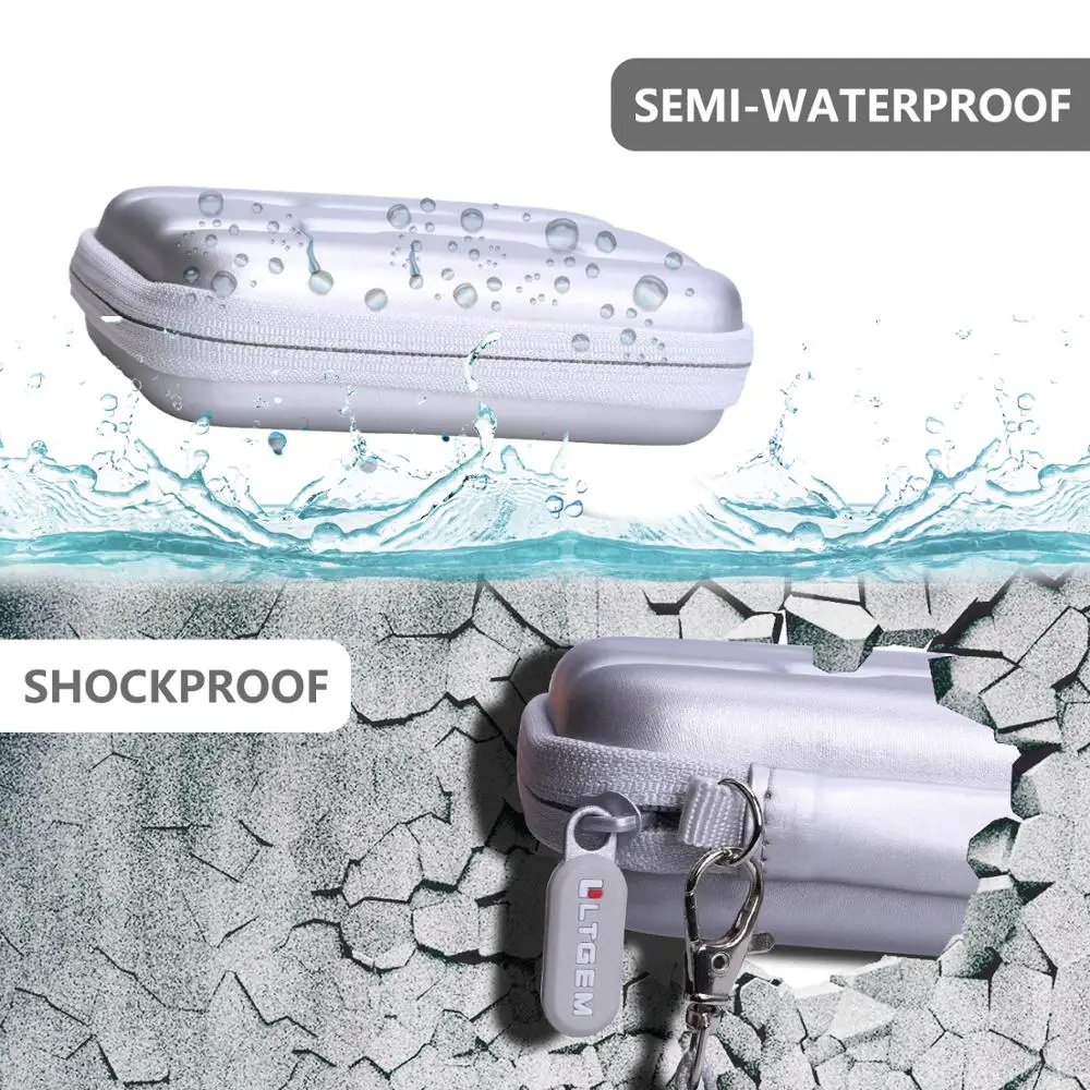 LTGEM EVA Серебряный Жесткий Чехол для Samsung T7 Touch портативный SSD-500GB-USB 3,2 (MU-PC500S/WW), серебристый)