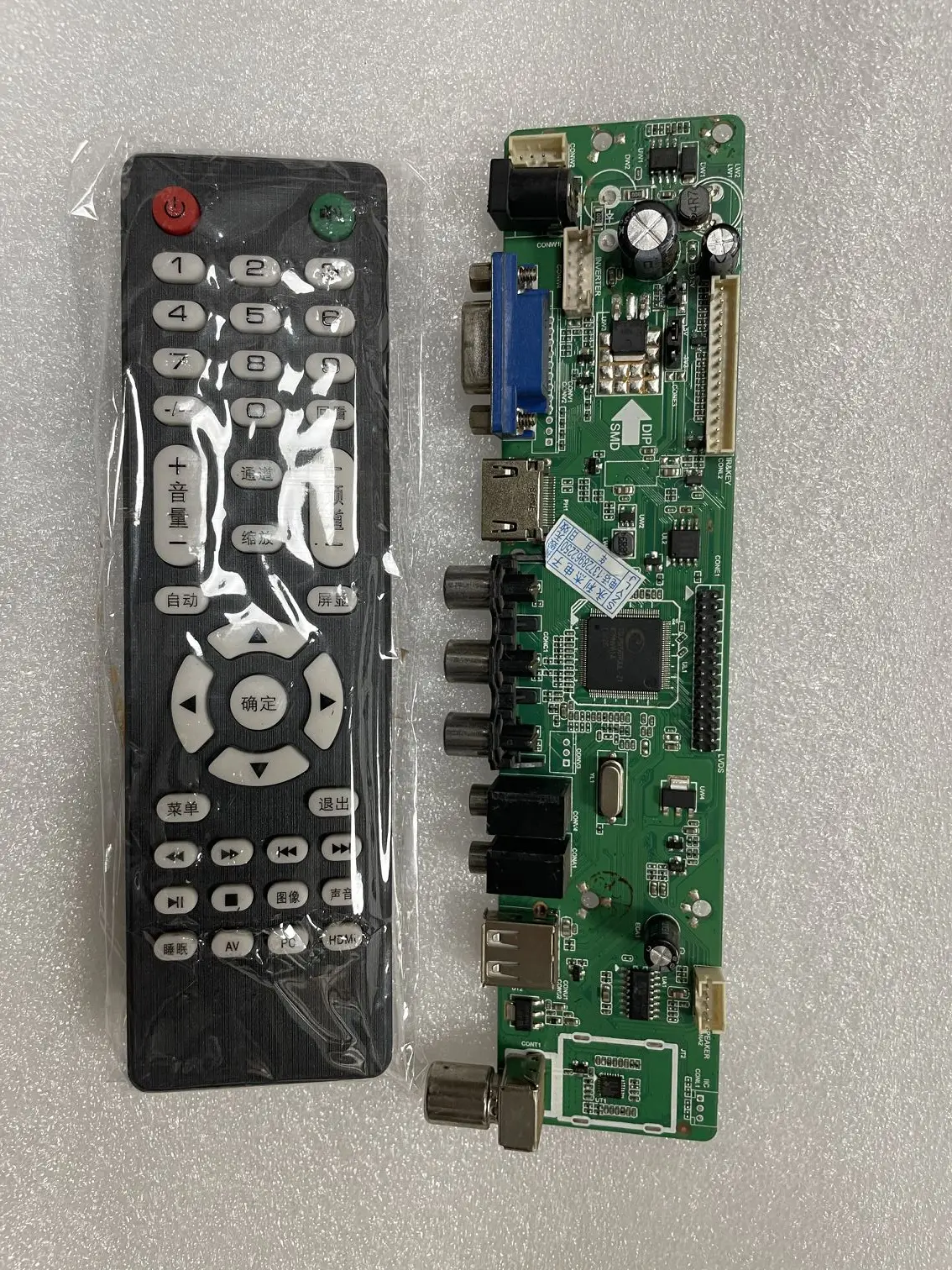 1pcs/lote Original quality,Original authentic V56 universal TV motherboard motherboard la.mv56u.a HDMI