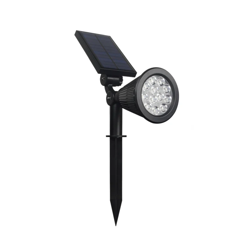 

Solar plug-in light control without wiring Outdoor led solar lawn light garden spotlight 12LED RGB ground plug light