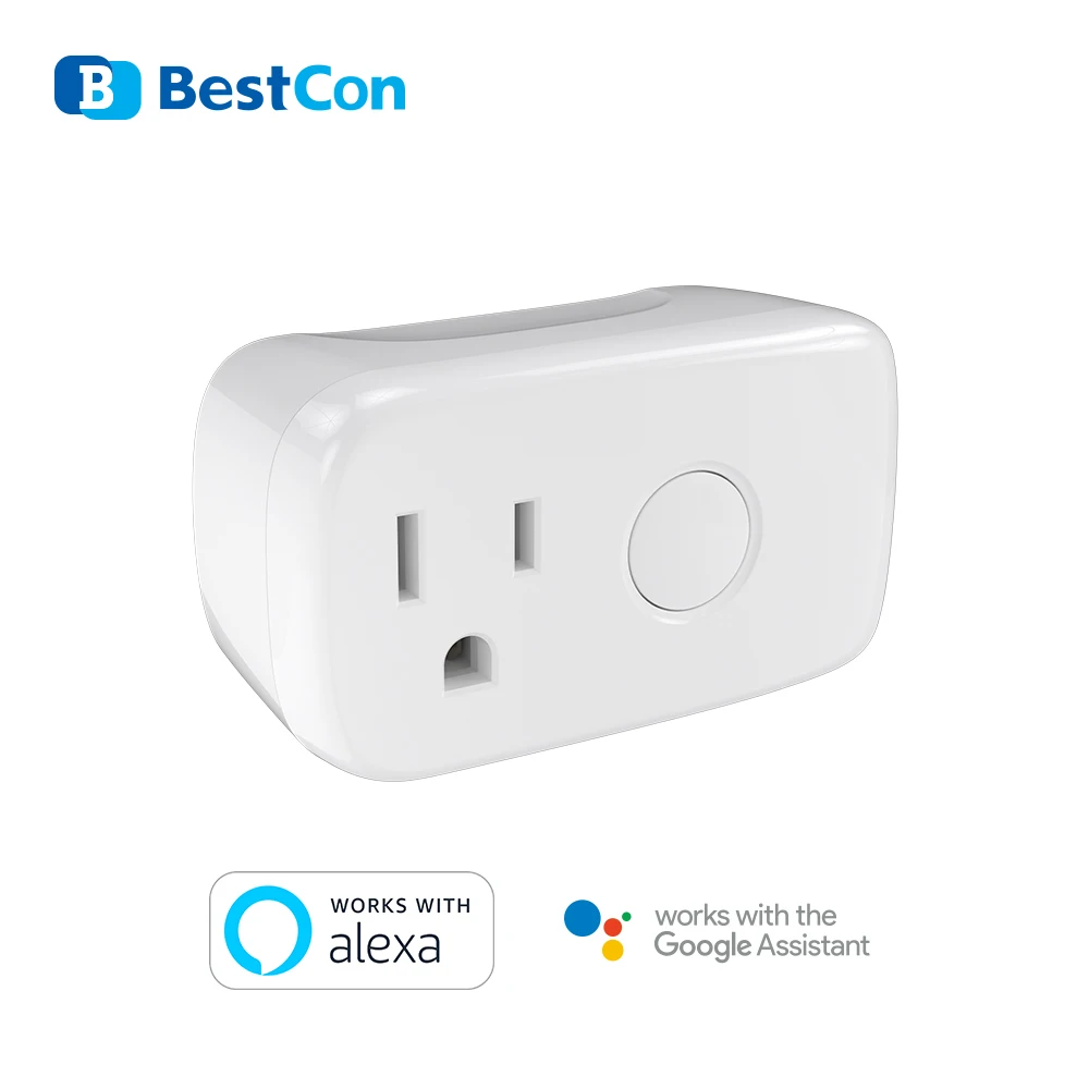 BroadLink BestCon SP4mini-US 4 szt. Wifi Smart Mini wtyczka wi-fi/3G/4G FastCon 15A zdalne sterowanie zegary za pomocą sterowania głosowego Alexa