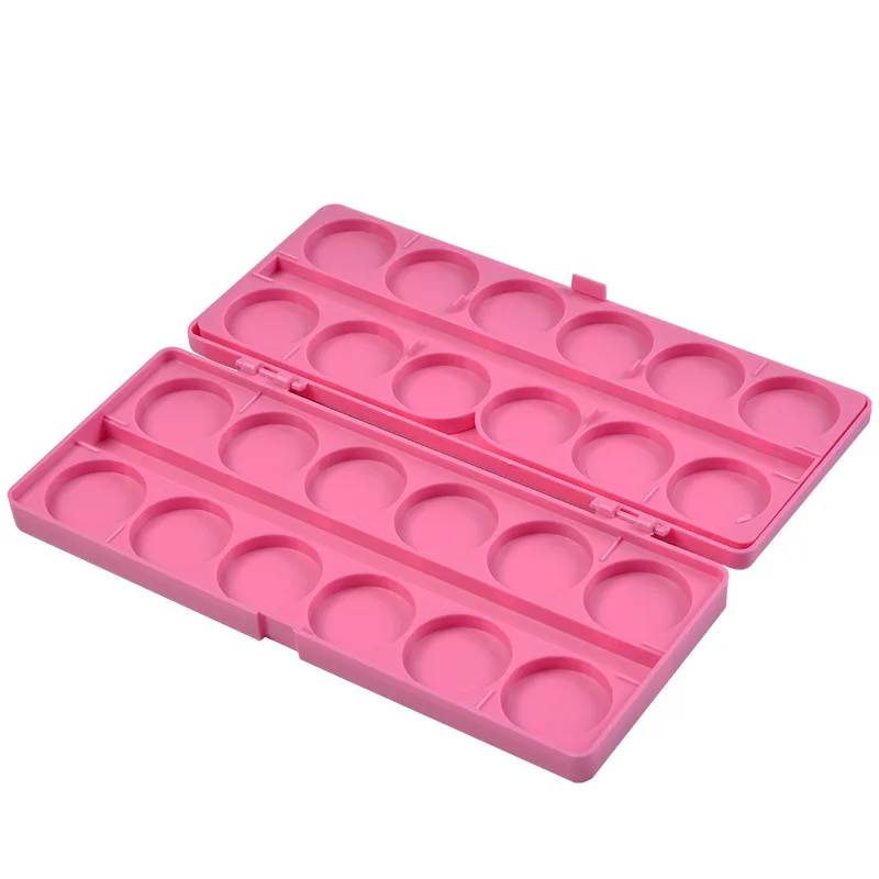 Paleta de colores para decoración de uñas, 24 rejillas, soporte para esmalte de Gel acrílico, plato de pintura de Color para dibujar, herramienta de exhibición de pegamento para fotos, T0573, 1 ud.