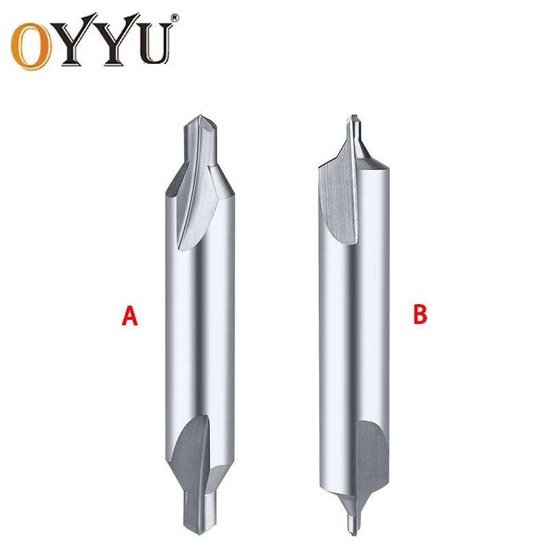 Taladro central de acero de tungsteno de 60 grados, herramienta de centrado tipo A/B, broca de aleación de procesamiento, máquina de posicionamiento CNC alargada D4