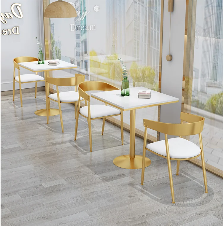 Tea shop tables and chairs simple and fresh ins iron network red cafe dessert shop western restaurant dining table and chair com